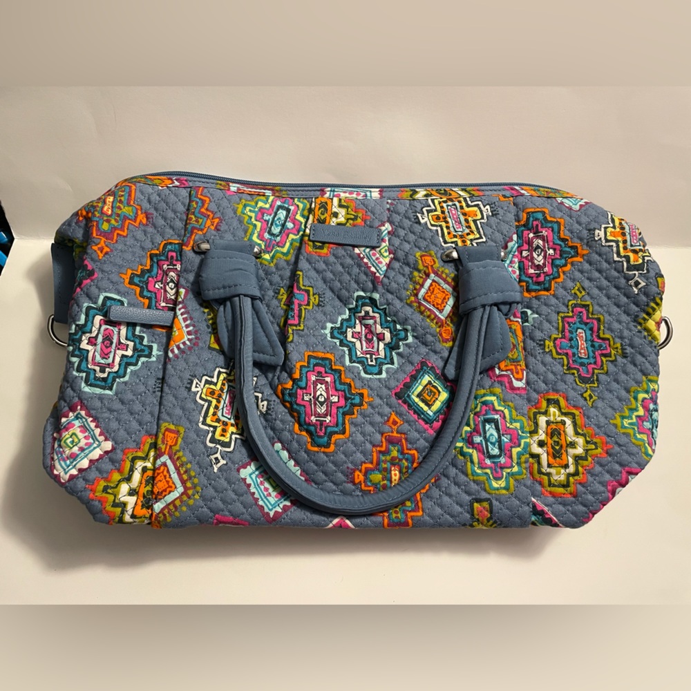 Vera Bradley Hadley Satchel Handbag In Painted Medallions EUC
